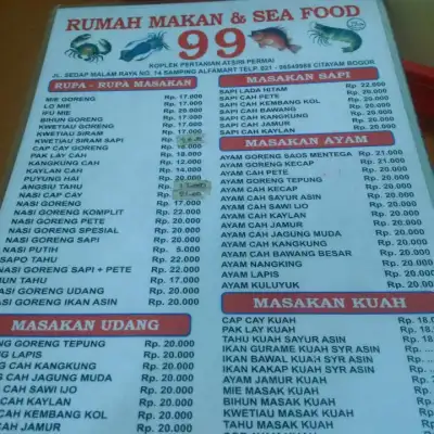 Rumah Makan Seafood 99