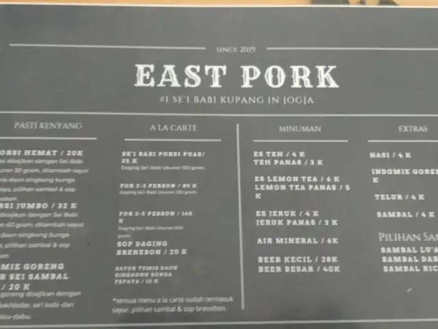 Gambar Makanan East Pork - #1 Se'i Babi Kupang in Jogja 16