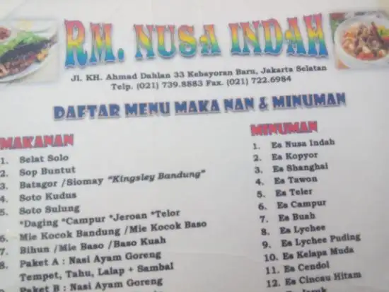 Gambar Makanan Rumah Makan Nusa Indah 14