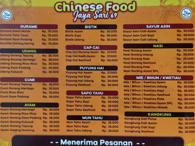 Chinese Food Jaya Sari 69