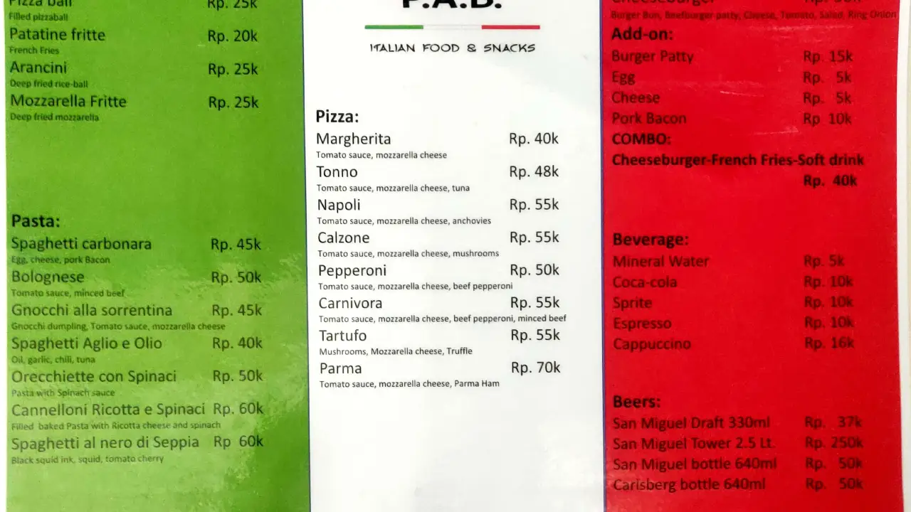 PAB Italian Food & Snacks