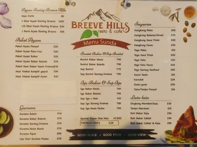 Gambar Makanan Breeve Hills Resto & Cafe 4