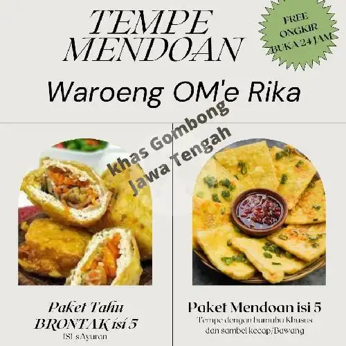 Gambar Makanan Mendoan Om'e Rika, Cibinong 1