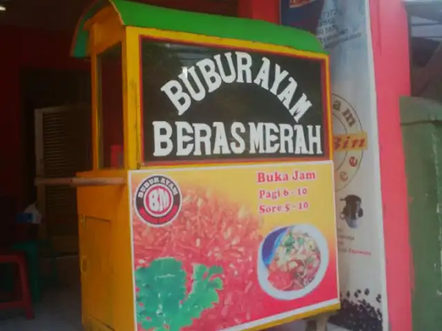 Gambar Makanan Bubur Ayam Beras Merah - BM 2