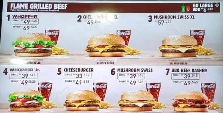 Gambar Makanan Burger King Summarecon Bekasi 2