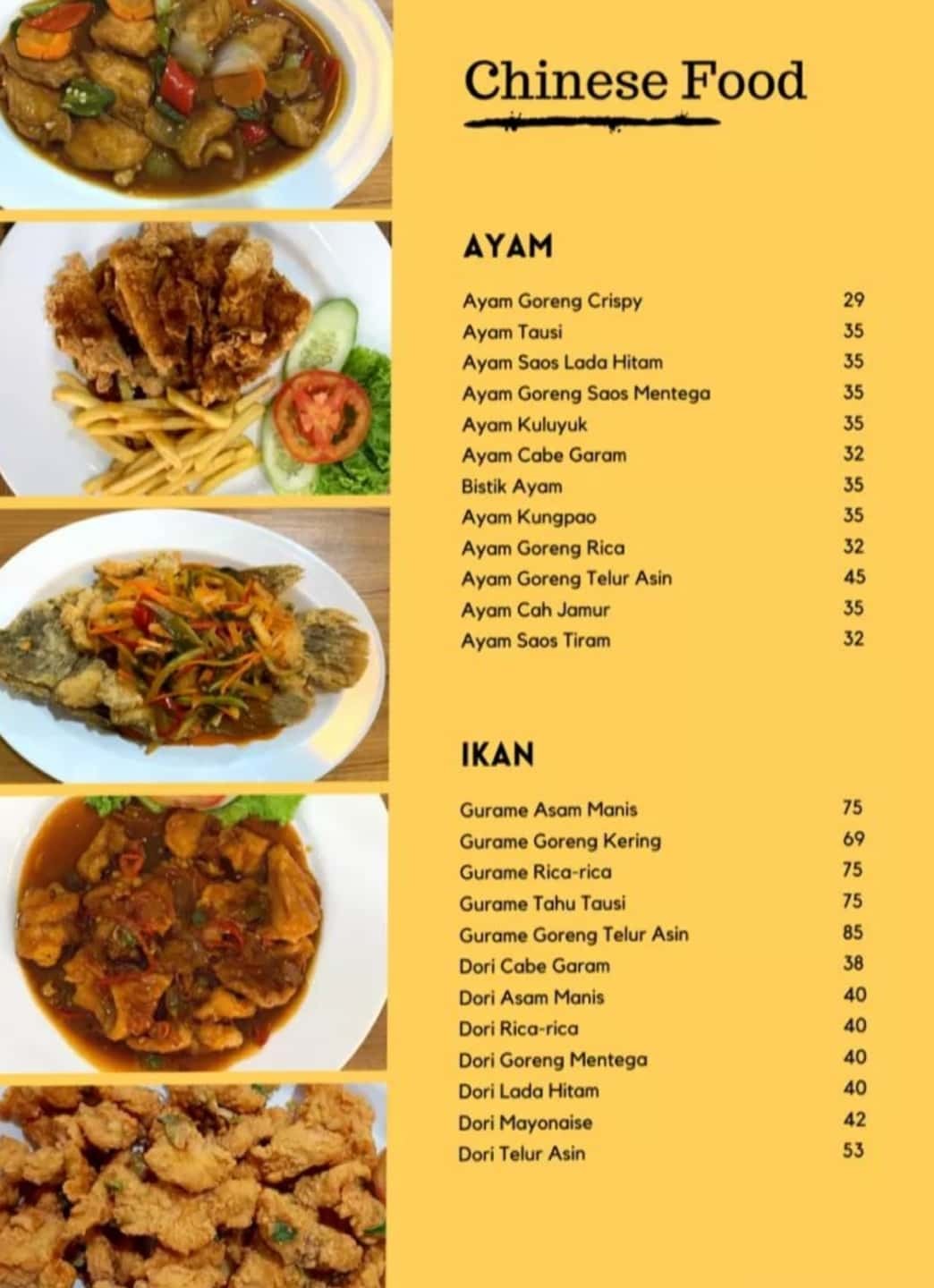 Chinese Food Melati terdekat - Restoran dan Tempat Makan Chinese Food