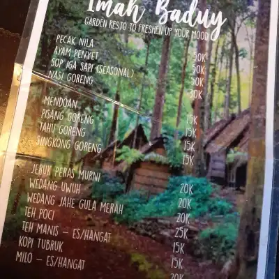 Imah baduy garden resto