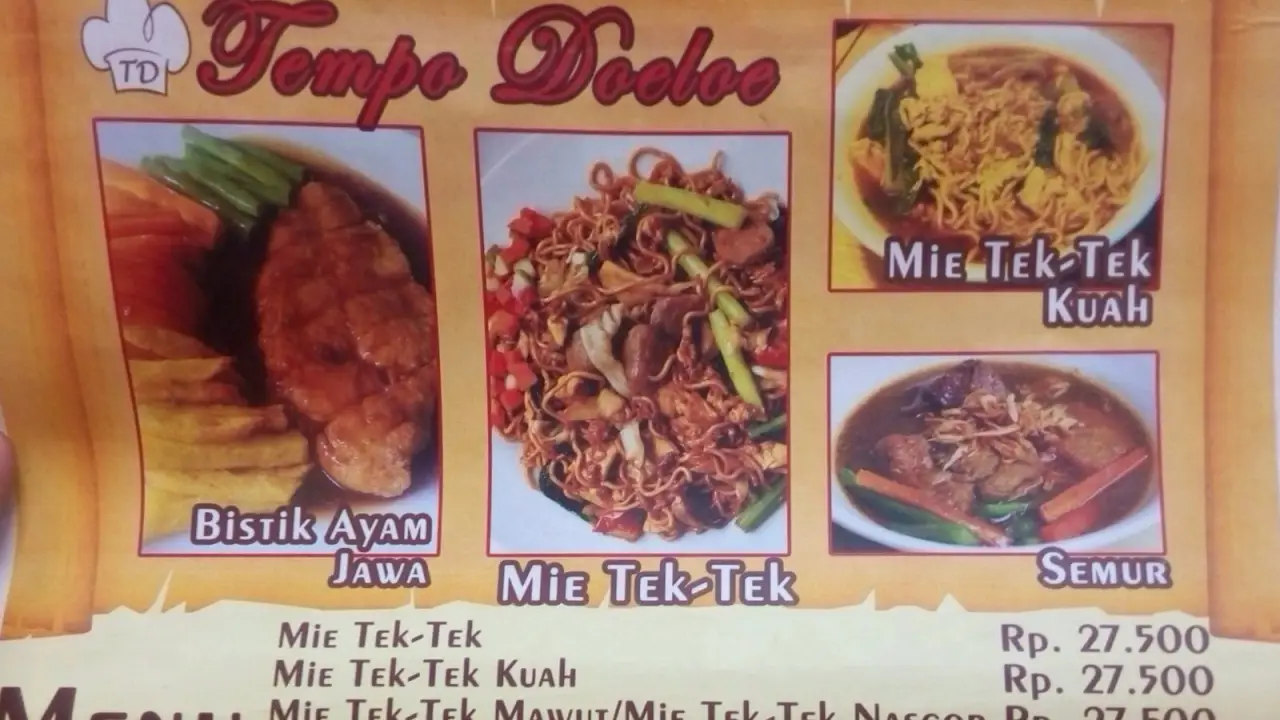 Mie Tek - Tek Tempo Doeloe