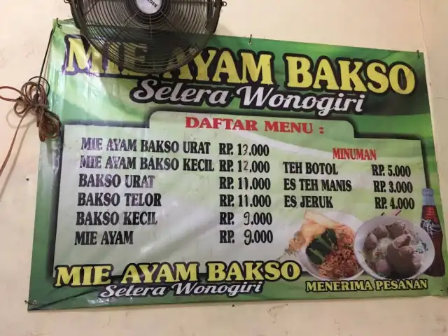 Bakso & Mie Ayam Wonogiri