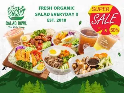 Salad Bowl Organic Salad, Permata Hijau