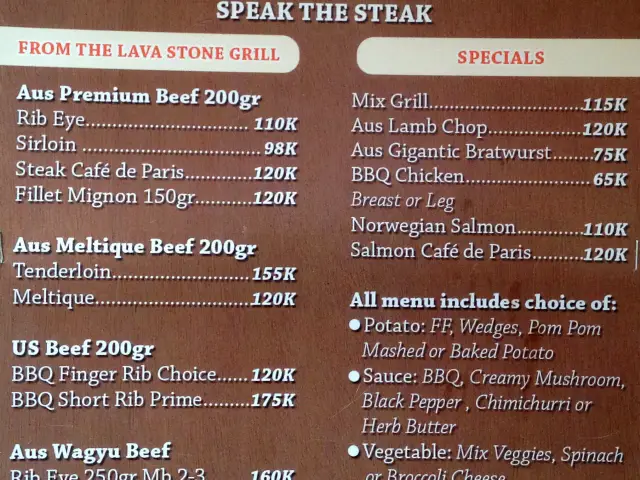 Gambar Makanan Speak The Steak 2