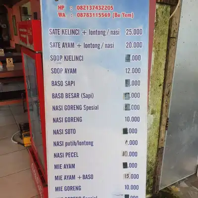 Warung Sate Kelinci bu Yem