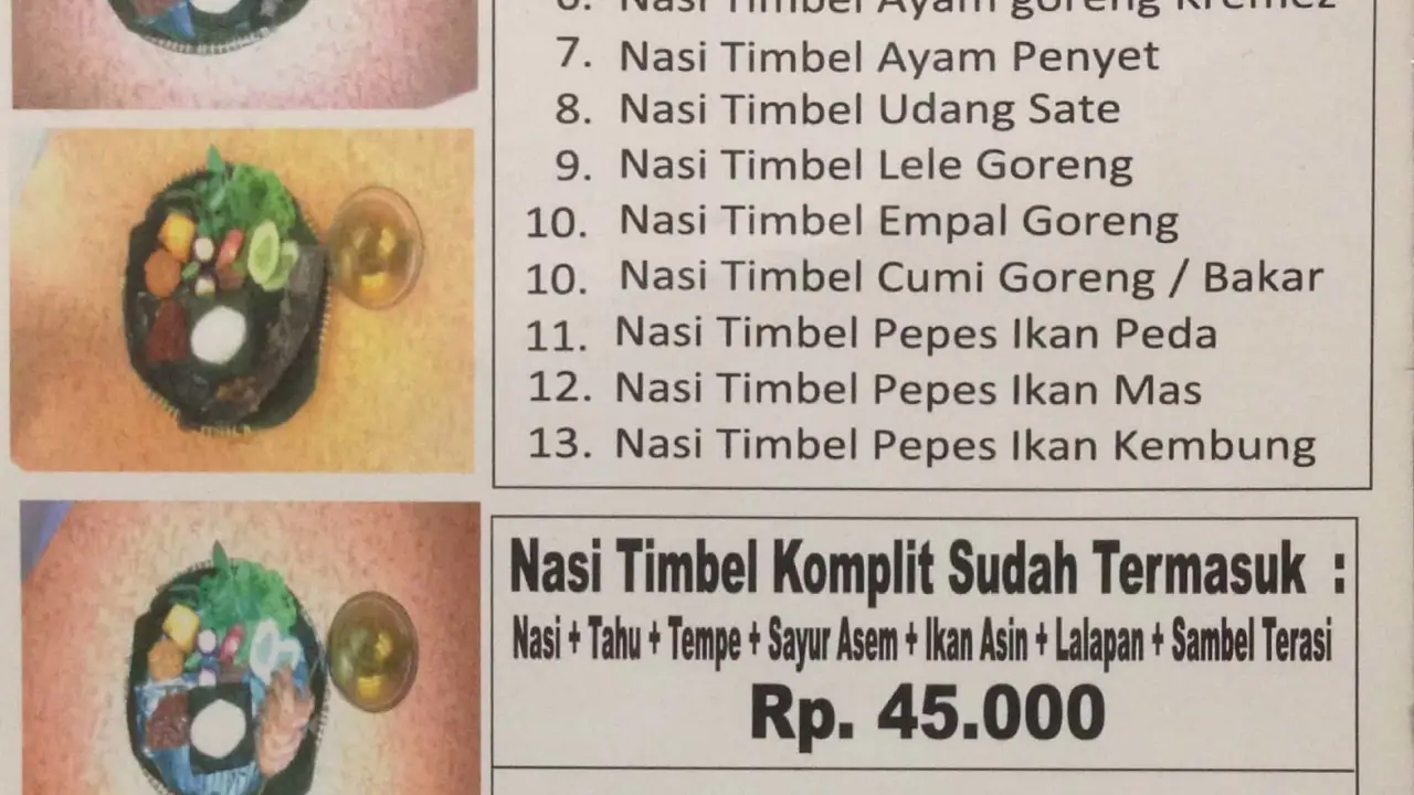 Nasi Timbel Kemenangan