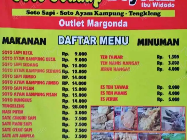 Soto Sedaap Boyolali Ibu Widodo outlet Margonda,Depok