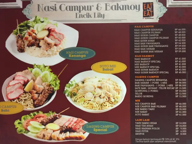 Nasi Bakmoy & Nasi Campur