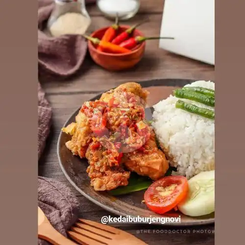 Gambar Makanan Kedai Bubur & Ayam Geprek Jeng Novi, Mamajang 7