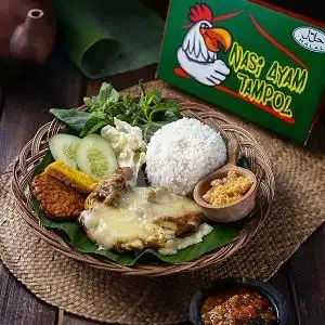 Gambar Makanan Nasi Ayam Tampol, Klp Gading Pegangsaan 17