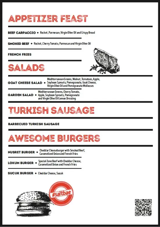 Nusr-Et Burger'nin yemek ve ambiyans fotoğrafları 9