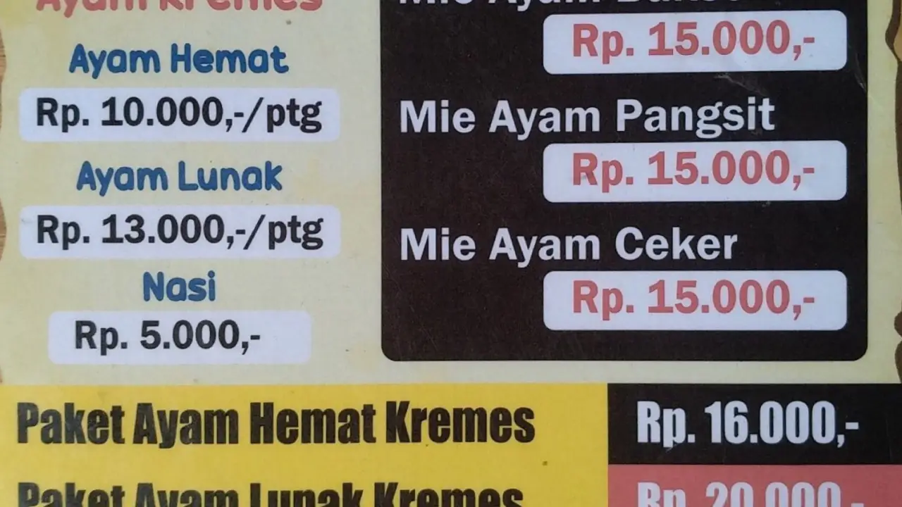 Mie Ayam Baso & Ayam Kremes Mak Nyuz Nyuz