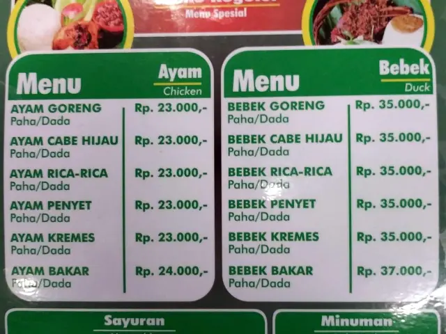 Gambar Makanan Bebek goreng pak slamet 1