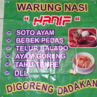 Warung Nasi "Hanif" Spesial Bebek Pedas & Soto Ayam Dll.