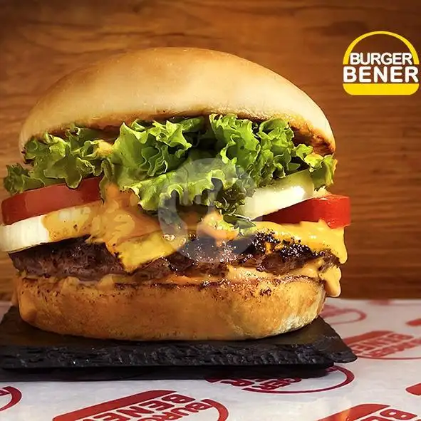 Gambar Makanan Burger Bener, Salemba 11