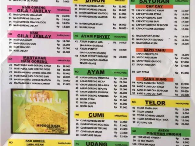 Gambar Makanan Pondok Reagan 1