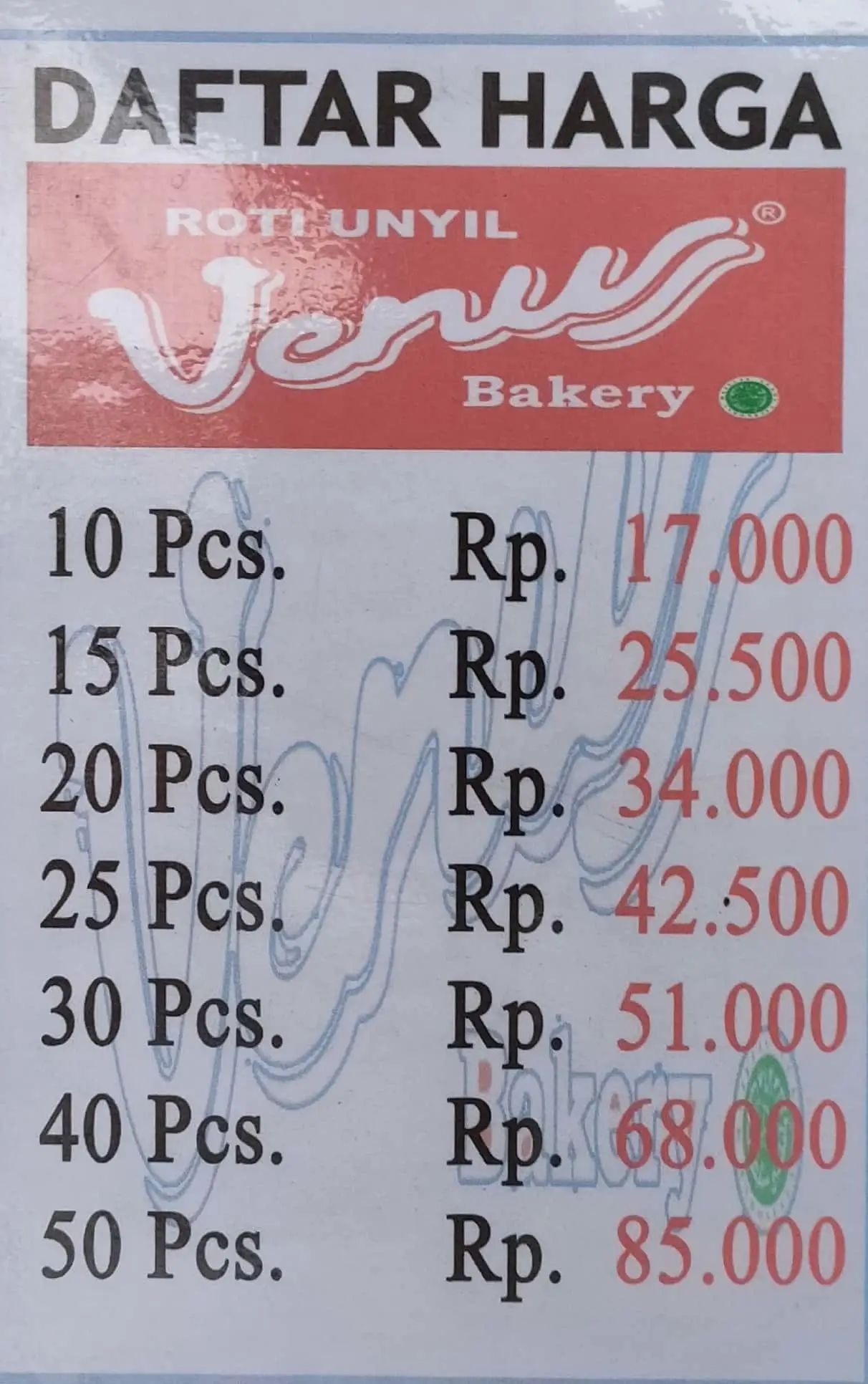 Roti Unyil Venus