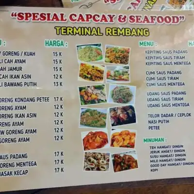 SPESIAL CAPCAY DAN SEA FOOD PAPI GUN TERMINAL REMBANG