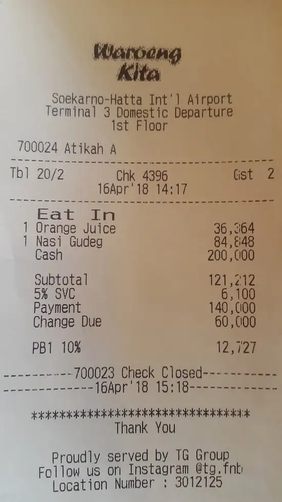 Gambar Makanan Waroeng Kita Restaurant 17