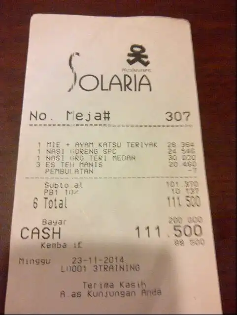 Gambar Makanan Solaria 3