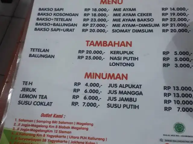 Gambar Makanan Bakso Balungan Pak Granat 5