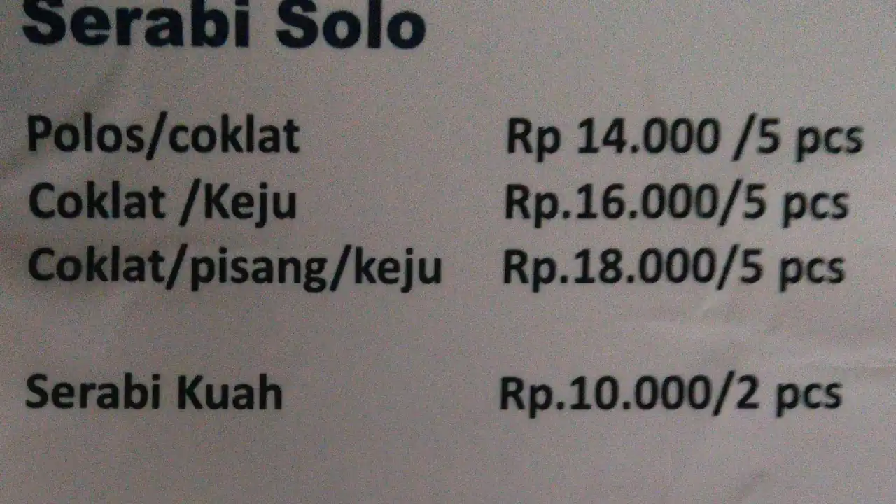 Serabi Kuah Serabi Solo
