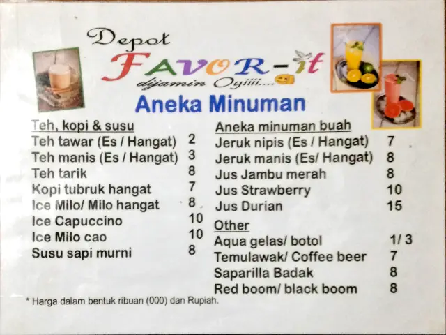 Gambar Makanan Depot Favor - It 7