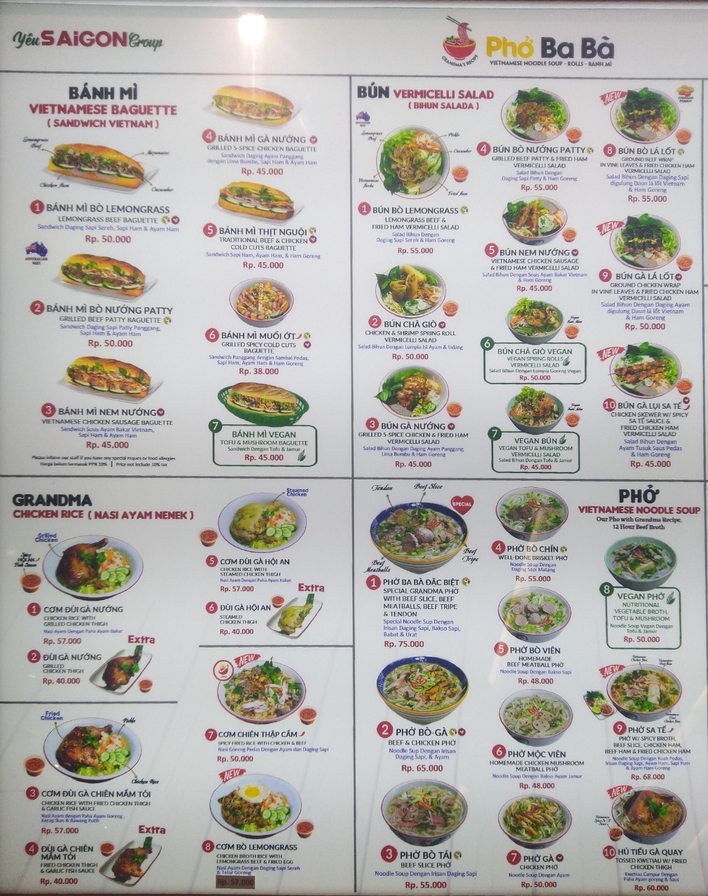 Harga Menu Pho Ba Ba Terbaru 2022-2023 Di Jakarta,Jakarta