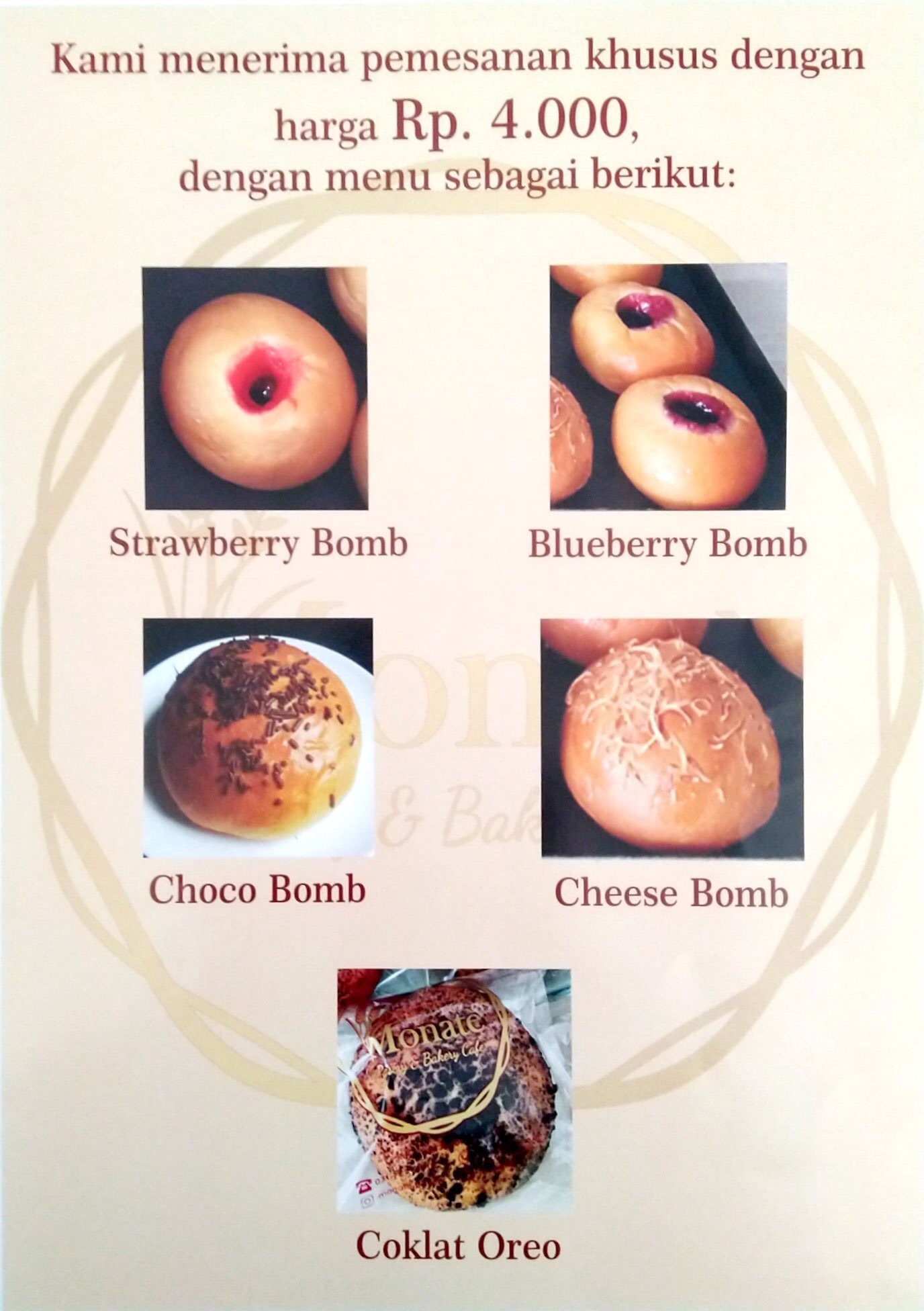 Monate Bakery terdekat Restoran dan Tempat Makan Bakery terdekat di Surabaya