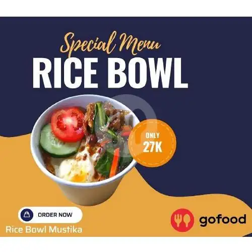 Gambar Makanan Rice Bowl Mustika, Komplek Lucky Permai 4