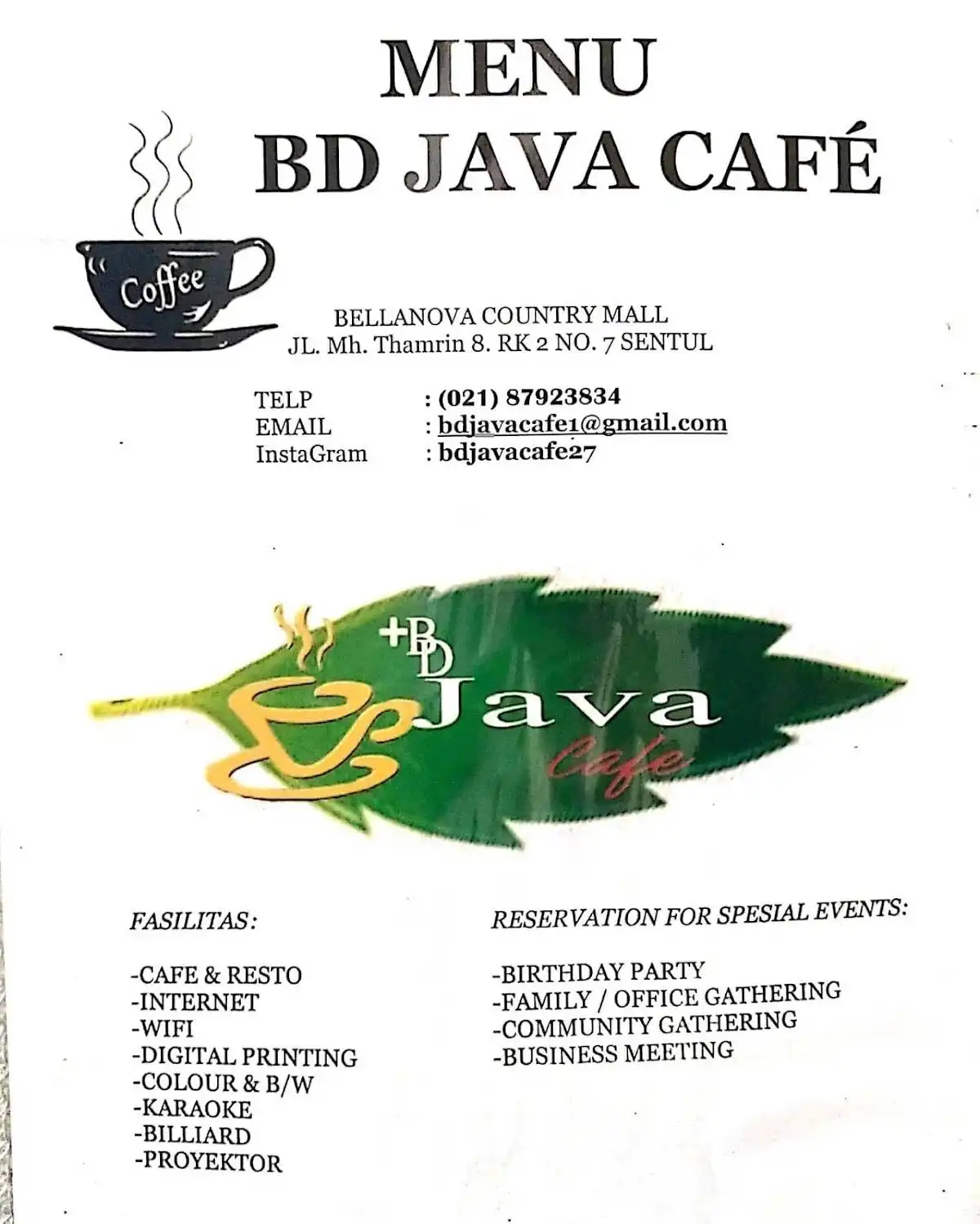 BD Java Cafe & Restaurant