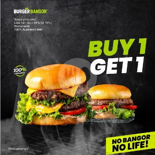 Gambar Makanan Burger Bangor Express, Medan Iskandar Muda 2