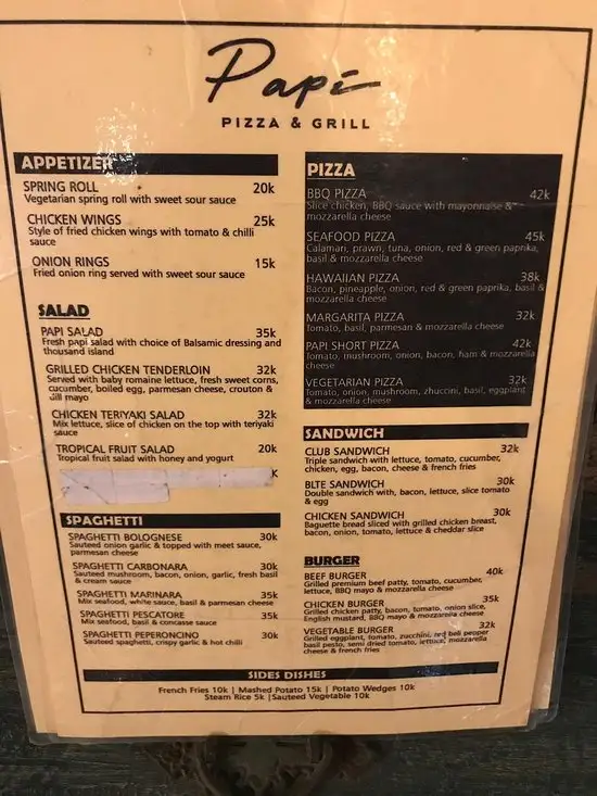 Gambar Makanan Papi Pizza & Grill 7