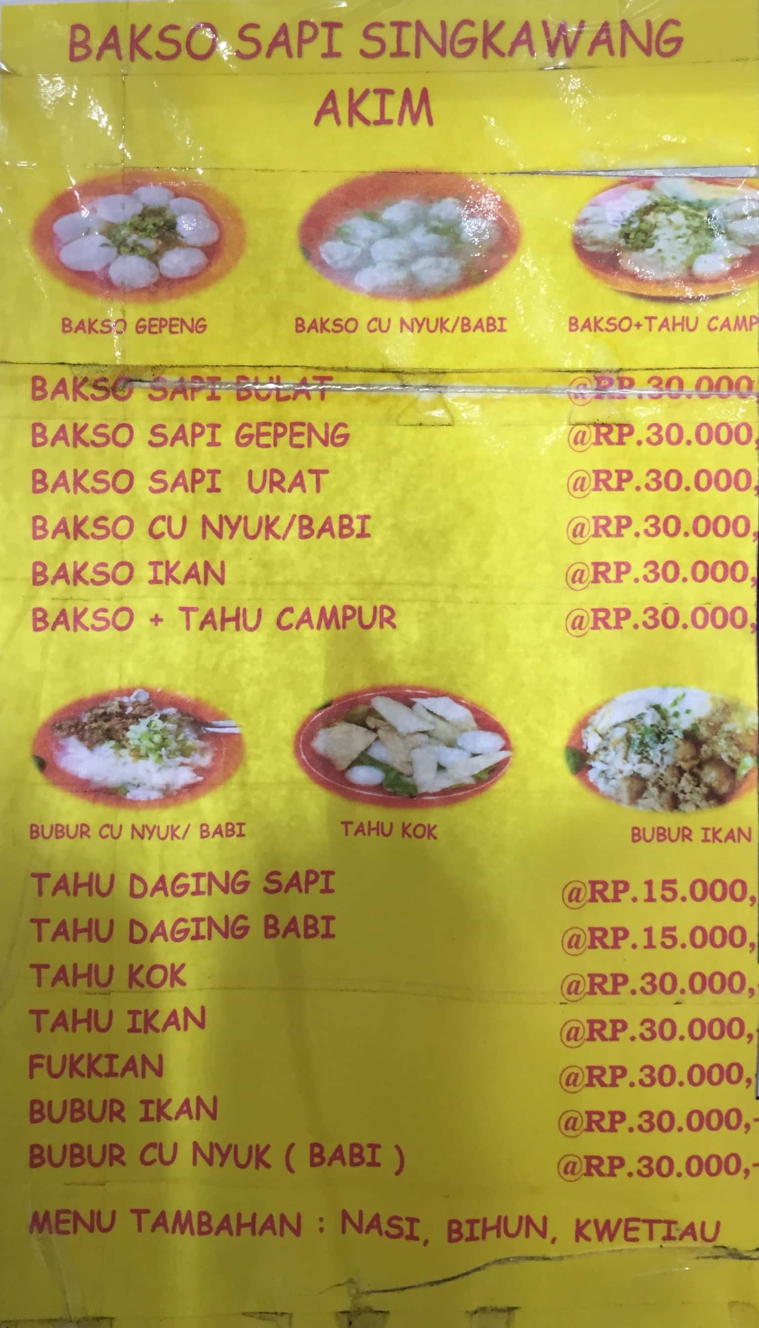 Foto Restoran Bakso Sapi Singkawang Akim Foto Makanan Pilihan Di