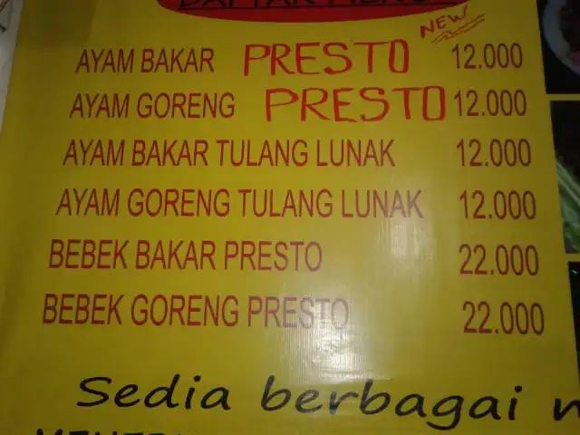 Gambar Makanan Ayam & Bebek Bakar Presto 21 2