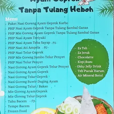 Ayam Geprek Tanpa Tulang Heboh