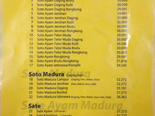 Gambar Makanan Soto Ayam Ambengan Pak Sadi (ASLI) 2