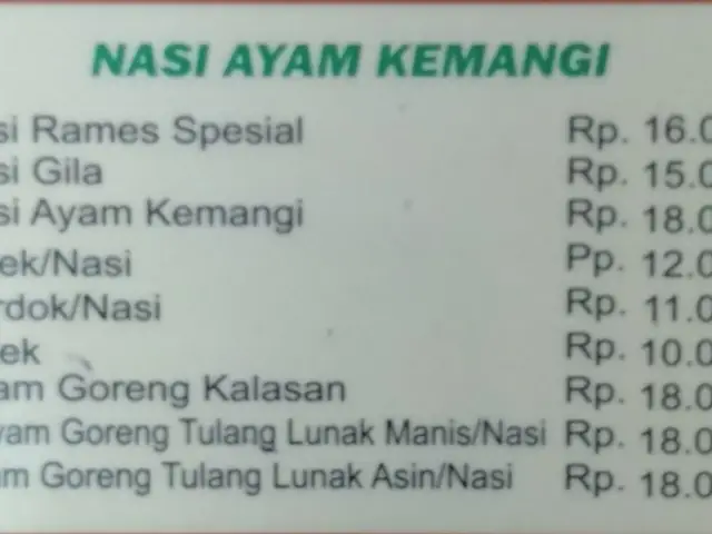 Gambar Makanan Nasi Ayam Kemangi 1