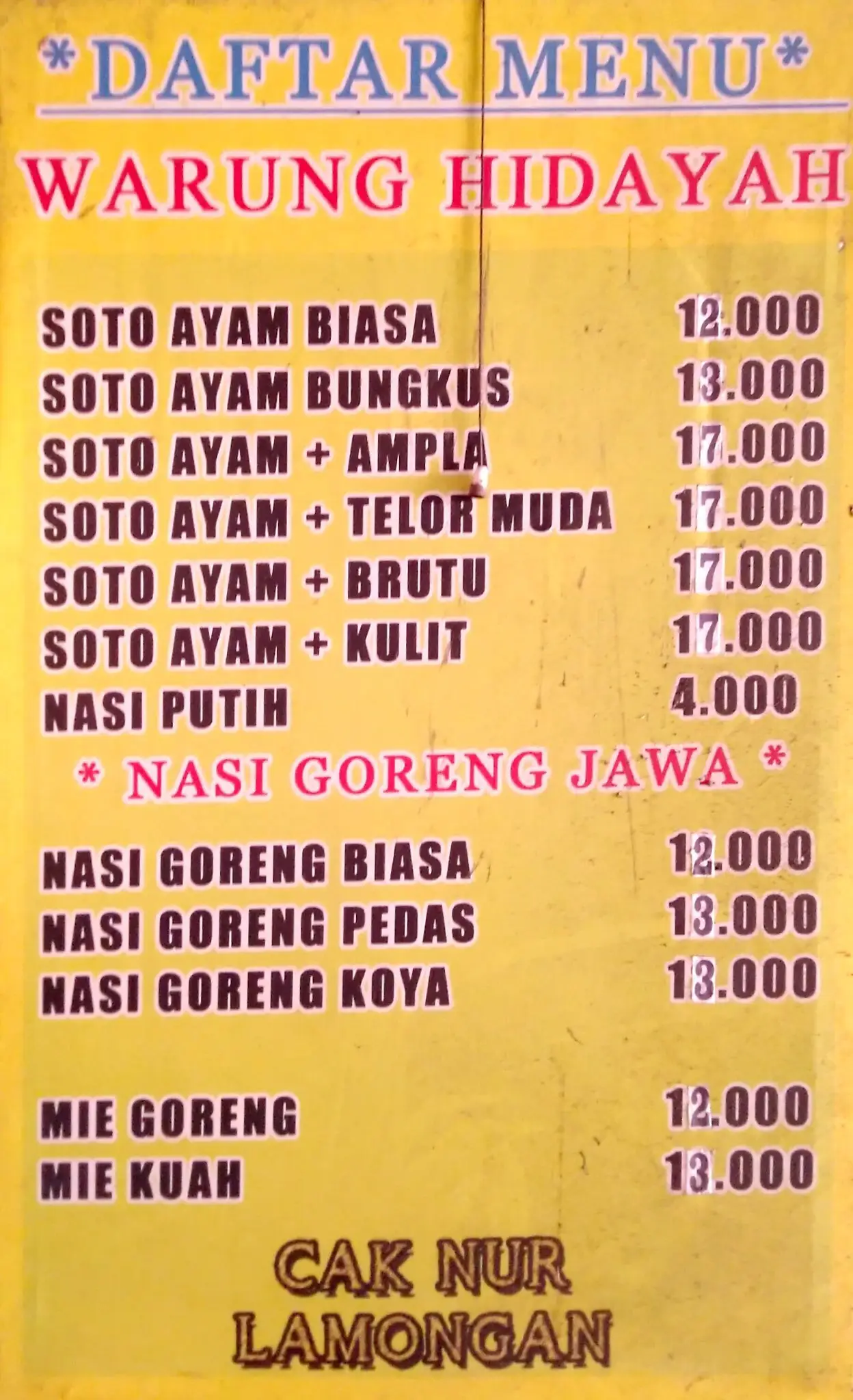 Nasi Goreng Jawa Cak Nur