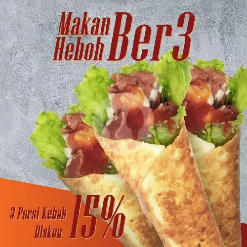 Gambar Makanan Kebab Balqis Senayan - Cabang Bangka Raya, Seberang Restorant Smaklek 17