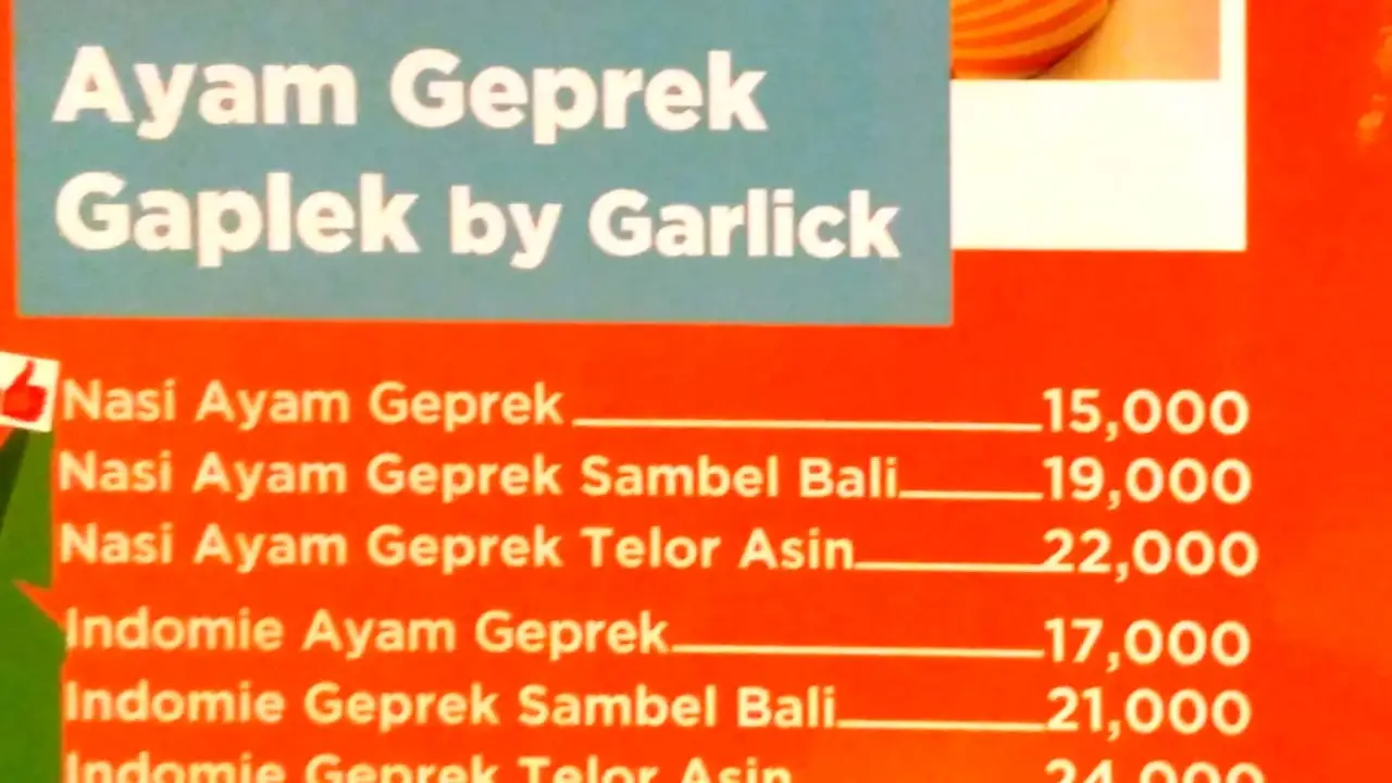 Geprek Gaplek By Garlick