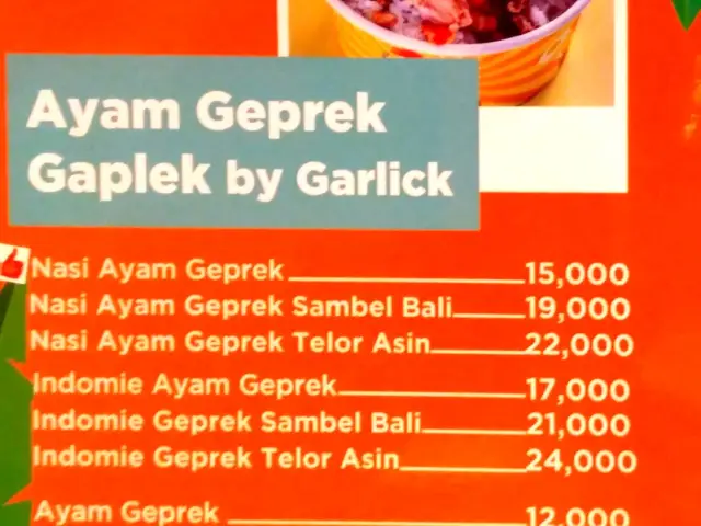 Gambar Makanan Geprek Gaplek By Garlick 1