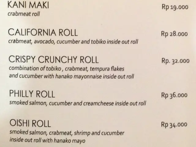 Gambar Makanan Hanako Sushi Bar 5